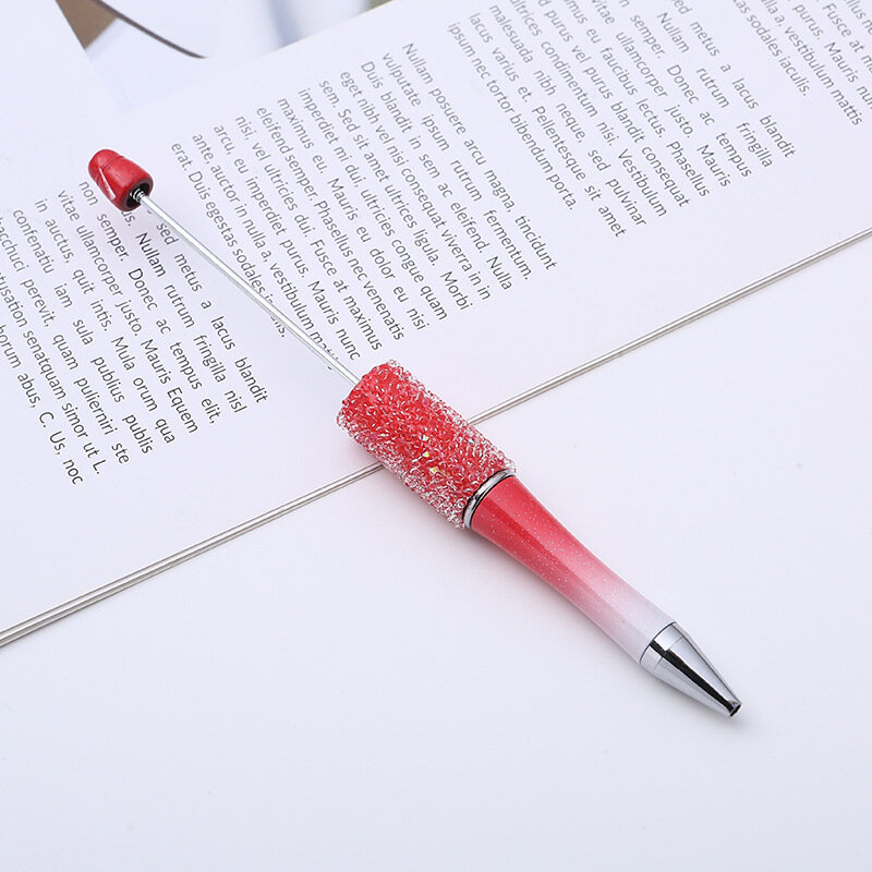 Criativo Glitter diamante frisado caneta DIY bola frisada canetas, presente artesanal para estudantes, escola e escritório, por atacado, 13pcs