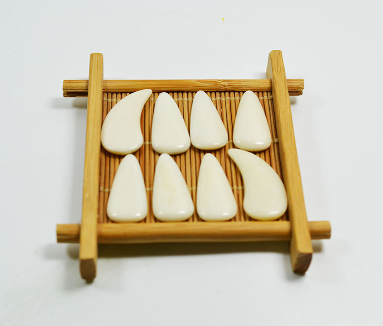 Naturalna kość bydlęca sztuczne paznokcie dla Guzheng cytra Guqin osłona palca dorośli dzieci profesjonalne wykonanie akcesoria