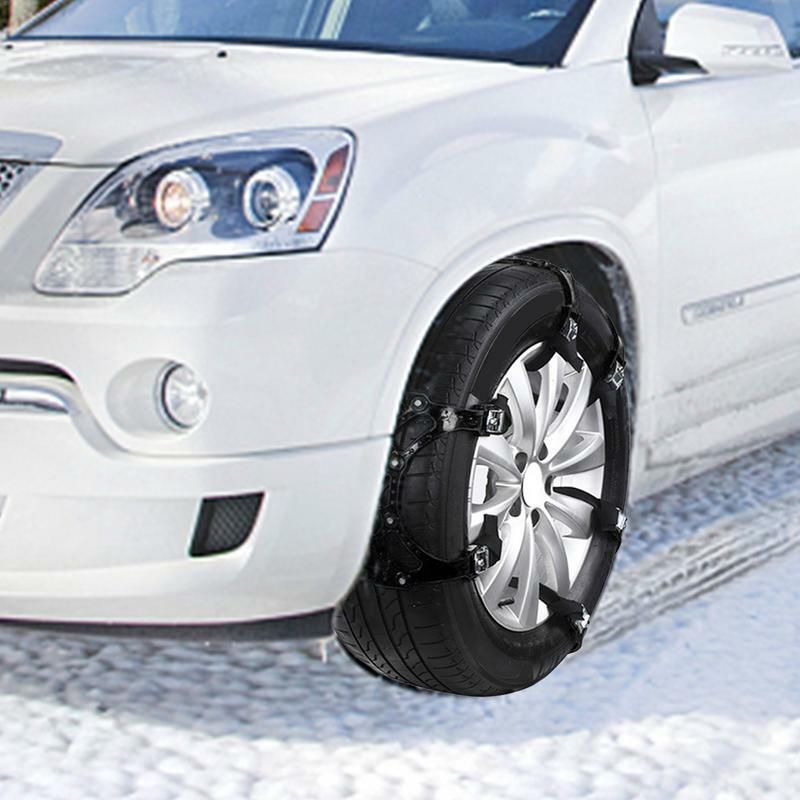 Anti-Slip Sneeuwkettingen Voor Auto Auto Auto Banden Winter Sneeuwband Kabelbinders Auto Outdoor Sneeuwband Ketting Noodhulpaccessoires