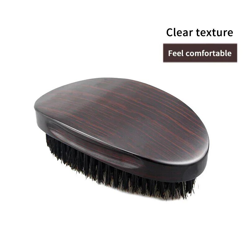 New MAN Hair Brush Boar Bristle For Men's Beard Shaving Comb Face Massage Facial Hair Cleaning Brush Wave Comb Drop Shipping