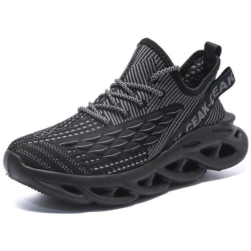 Tênis de corrida confortáveis para homens, calçados esportivos antiderrapantes, malha respirável, sapatos de caminhada leves, lazer, novos, outono, tamanho grande 48