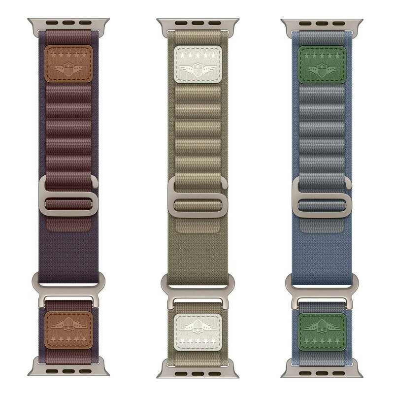 Alpin schlaufe für Apple Watch Ultra Band 49mm 44mm 40mm 45mm 41mm 42mm 45 44mm Nylon armband Correa iwatch Serie 9 8 3 se Bänder