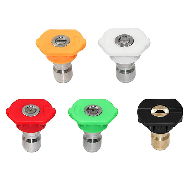 4PCS Cleaning Machine Accessories High Pressure Mix Color Quick Connector 1/4" Car Washing Metal Jet Lance Nozzle For Water Gun