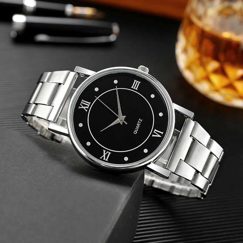 2023 nowy luksusowy zegarek biznesowy życie wodoodporny męski zegar kreatywny tarcza ze stali nierdzewnej kwarcowy zegarek męski Relojes