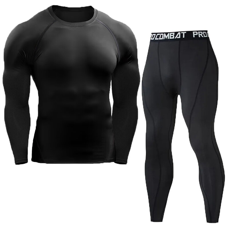 Men's Compression Sportswear Set, Ginásio Fitness Ternos, Treino Jogging Calças Justas Esportivas, Rashguard Running Treino, Roupas Masculinas