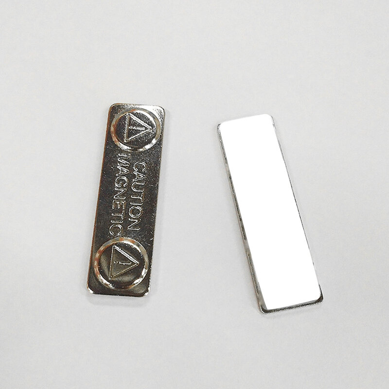 10pcs magnete Metallic Name Badge No-Pin Design nome Tag magneti per le camicie delle giacche dell'ufficio scolastico