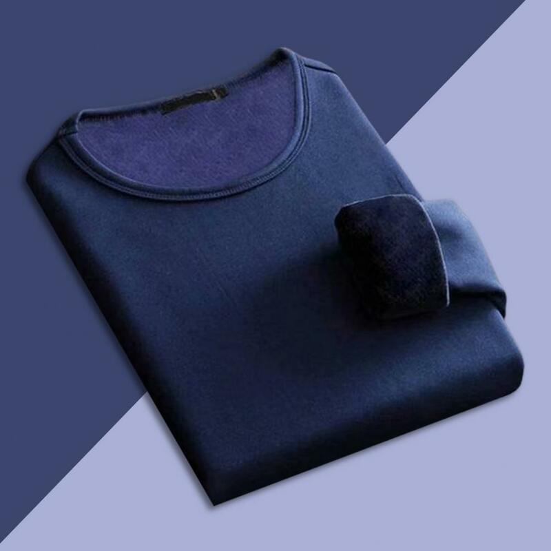 Camisa Base de invierno para hombre, Tops ajustados de Color sólido, talla grande, Chic, otoño