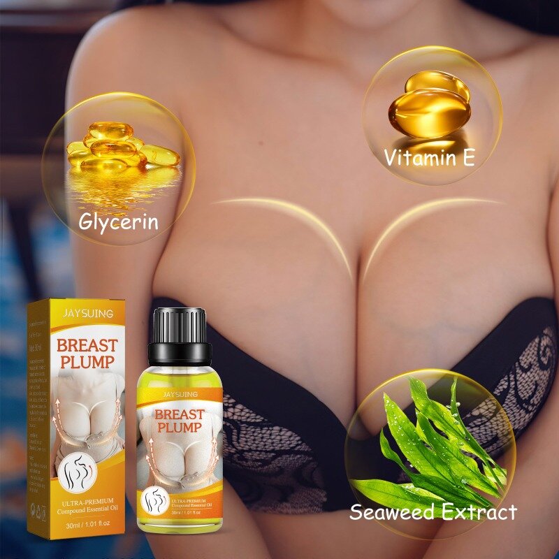 Huile essentielle de massage des seins pour femme, anti-affaissement, améliore titut, raffermissant, sérum dodu, essence d'agrandissement de la poitrine
