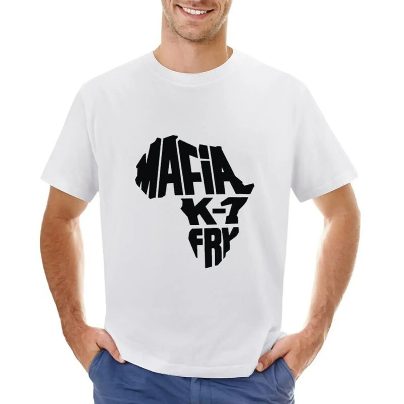 mafia k1 fry T-shirt heavyweights anime clothes vintage tees t shirts for men cotton