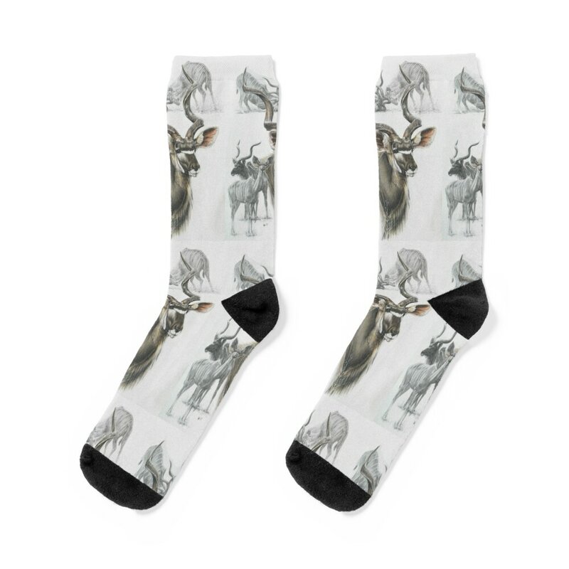 Kudu Collage Socken viele Designer Marke beheizte Socken Männer Frauen