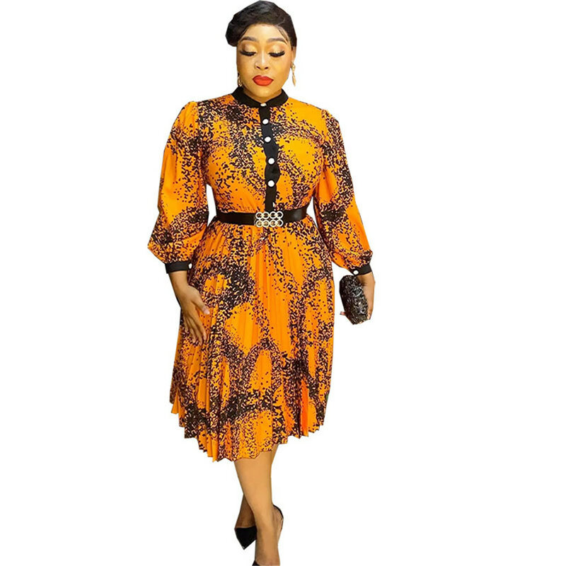 Afryka 2024, nowa, wysuwana spódnica w kształcie litery A, luźna damska sukienka 2564