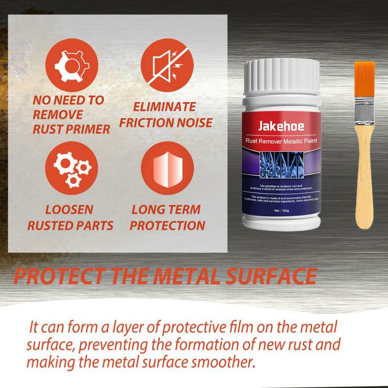 Safe Rust Remover for Metal Metal Surface Rust Cleaner Effective Brush Surface Oxidation Prevention Rust Remover for Iron Doors
