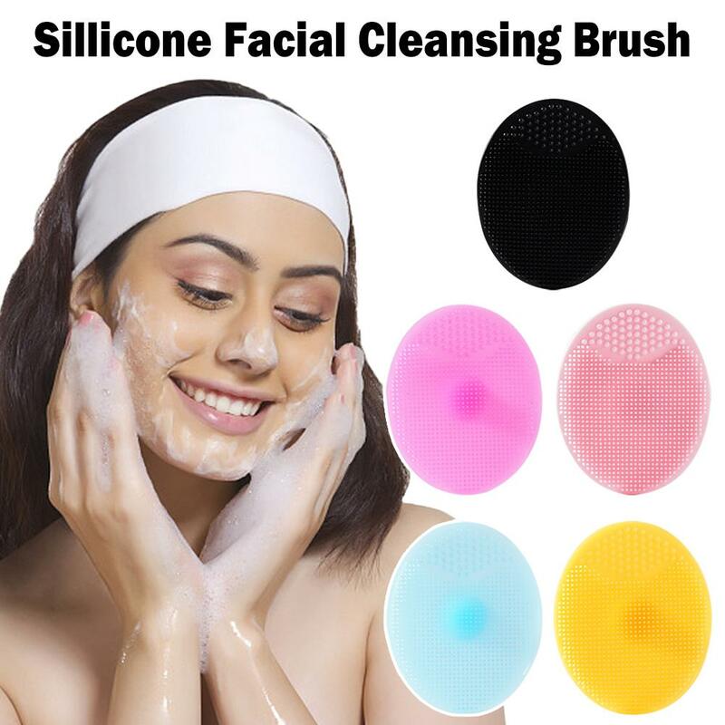 Soft Silicone Face Cleansing Brush Beauty Facial Washing Deep Cleaning Face Massage Care Blackhead Brushes Exfoliating Tool P1L8