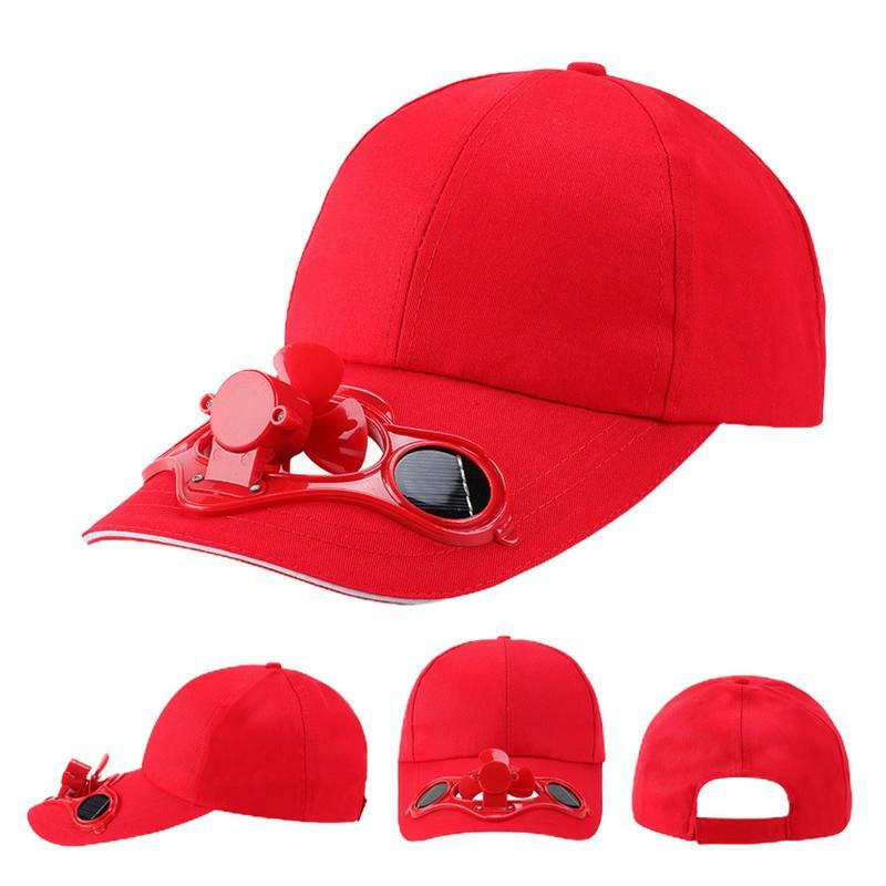 Proteção solar chapéu respirável, solar Fan Cap, beisebol, golfe, sol, alimentado
