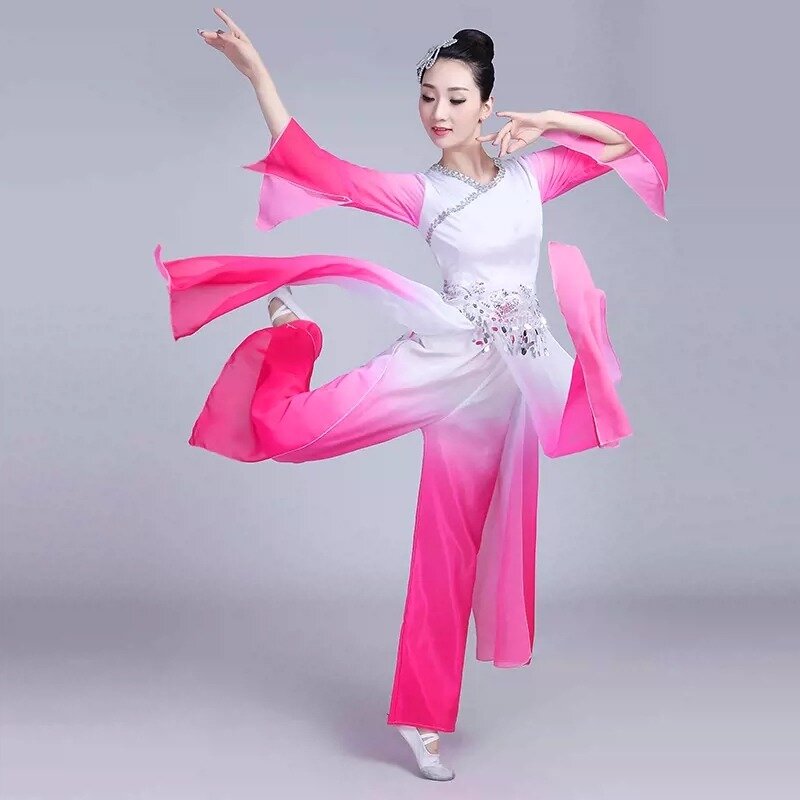 ازياء الرقص الشعبي القديم ، الرقص الكلاسيكي ، كم الماء ، ملابس يانغكو ، هانفو الشرقية التقليدية ، فستان يانغكو