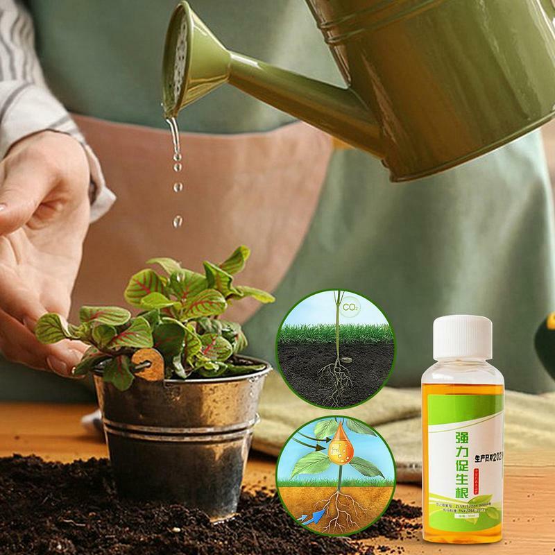 Усилитель корней растений, высокопроизводительный органический корневой стартер 50 мл, жидкий корневой стартер для домашних растений, пересадки, Садовые принадлежности