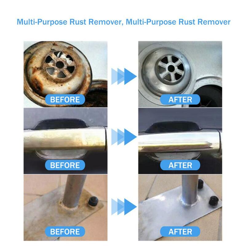 Spray removedor de ferrugem multiúso Inibidor de Derusting Polimento de superfície antiferrugem Limpeza rápida, Auto manutenção de carro
