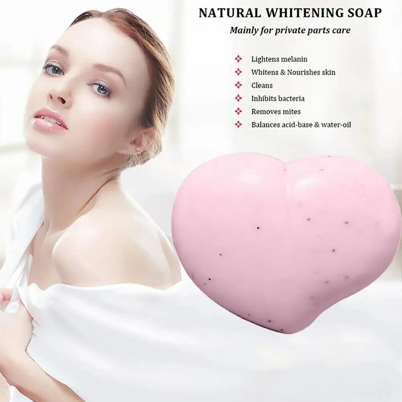 Soap Portable Body Scrub Soap Long Lasting Nourishing  Healthy Peach Scented Feminine Intimate Wash Body Scrub Soap