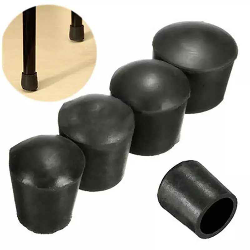 Anti-risco Rubber Furniture Feet Leg, Floor Protector Caps, Chair Virule, 16mm, 19mm, 22mm, 25mm, 32mm, 40mm, 50mm, 4pcs, PCes 8