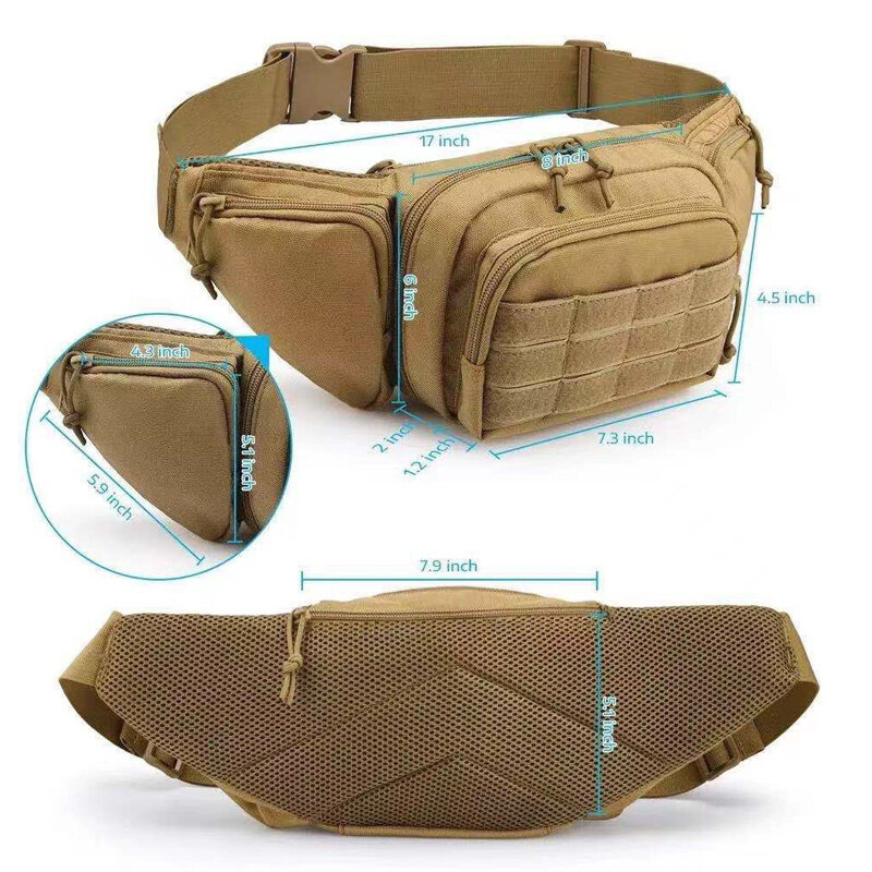2023 Fashion Outdoor Multifunctional Oxford Cloth Sports Cycling Mountaineering Leisure Waistpack Storage Bag with High Quality