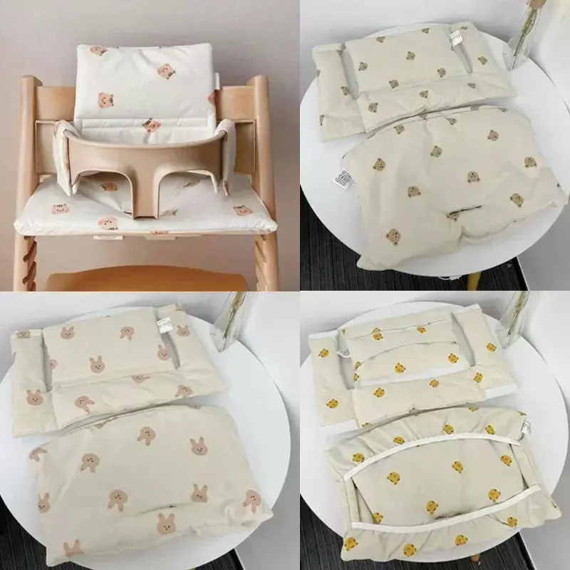 Cojín lavable para silla alta, soporte para trona, accesorios de alimentación para bebé, silla de comedor coreana, almohadilla para asiento para Stokke