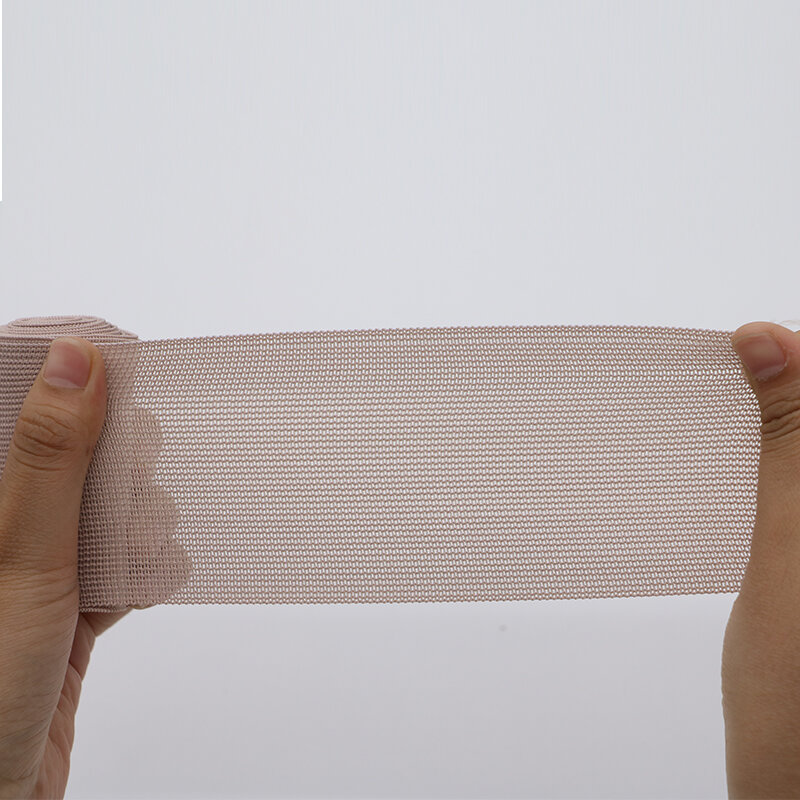 1 sztuk odcień skóry elastyczny elastyczny bandaż medyczny pod ciśnieniem oddychające pas mocujący ochrona sportowa wysokiej bandaż elastyczny