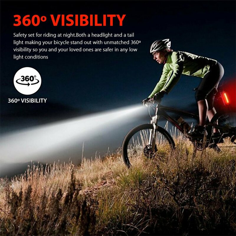ABS Smart Rear Laser Bicycle Light Bike Lamp quality LED USB Rechargeable Wireless Remote Turning Control Cycling Bycicle Light