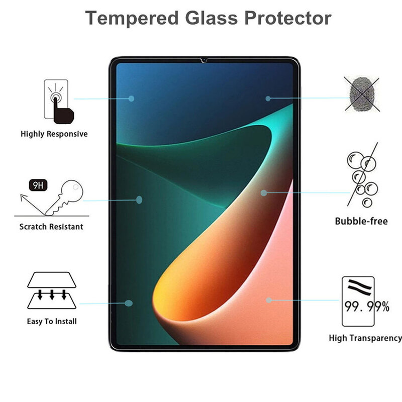 Xiaomi用強化ガラススクリーンプロテクター,6/5インチ,タブレット用保護フィルム,Mipad 4 plus用,10.1インチ,3 2 1,8