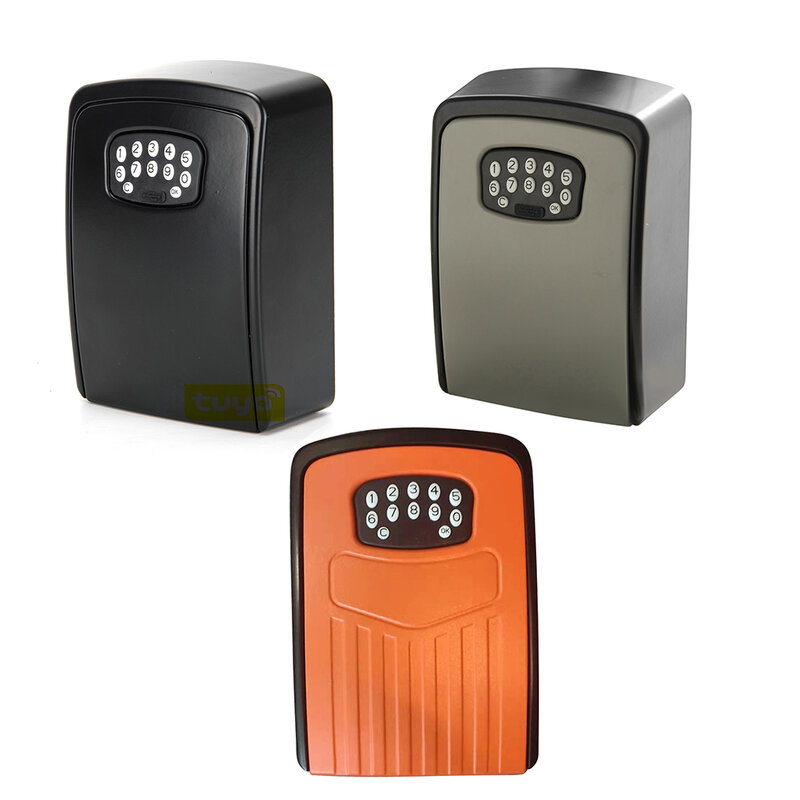 Waterproof Smart Key Storage Secret Box with Code Tuya APP Multi-function Wall Key Safe Box for Indoor Outdoor