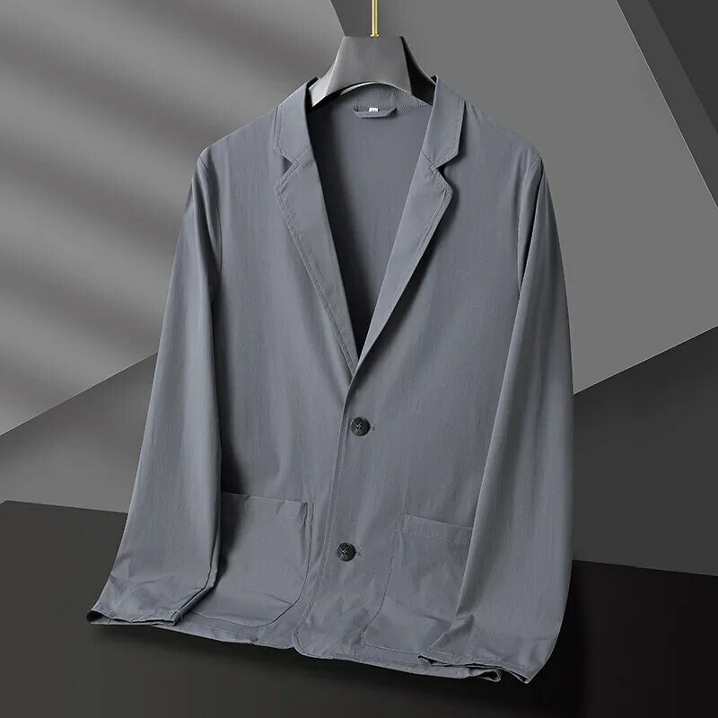 男性用シングルバックルビジネススーツ,カジュアルでトレンディなジャケット,外国貿易ファッション,新しい134