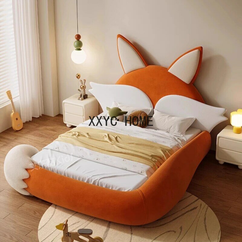 Cute Pretty Children Beds Elegant Modern Luxury Princess Bed Loft Comferter Kinderbett Queen Bedroom Furniture