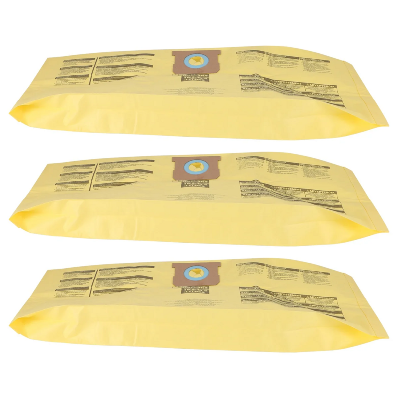 3 Pack Type H 9067100 Vacuum Filter Bags Replacement for Shop Vac 5-8 Gallon Vacuums,Replace Part 90671 9067100