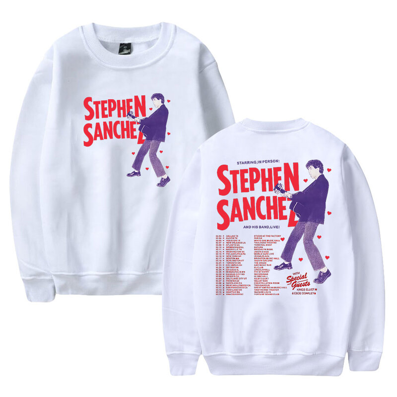 Stephen SanTremblay Merch-Sweat-shirt ras du cou pour hommes et femmes, Streetwear à manches longues, Vêtements à la mode, Tour 2024