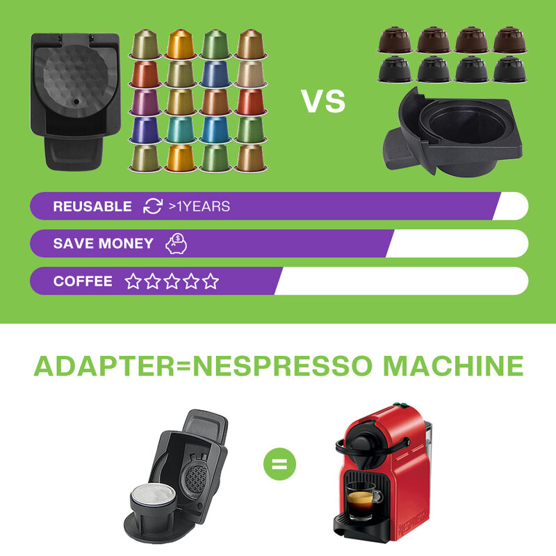 Adapter Kapsul untuk Nespresso Kapsul Asli Konversikan Dolce Gusto Crema Make For Dolce Gusto Coffee Machine Piccolo Xs Genio 2