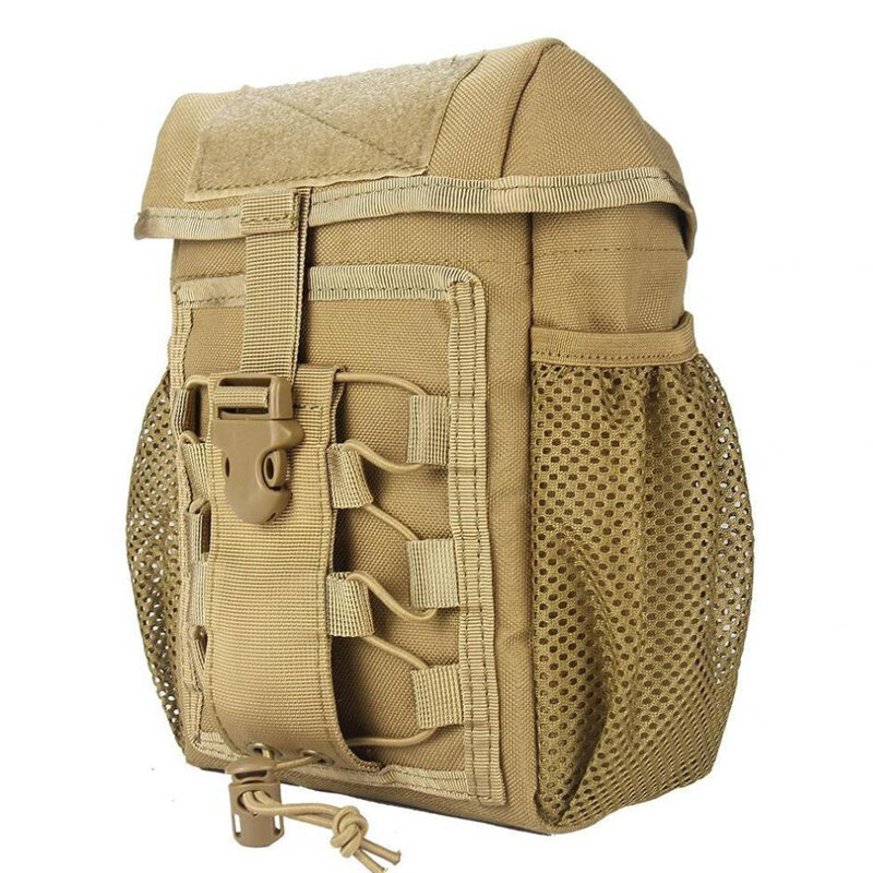 Tactical Molle borsa per il riciclaggio portatile 1000D Oxford Hanging Pouch EDC Gear vita borse sportive borsa da appendere per caccia militare