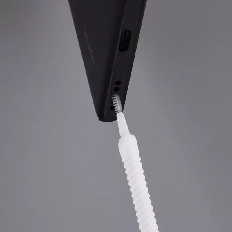 Spazzola per la pulizia della polvere del foro piccolo del telefono per IPhone 14 13 Pro Max Port Cleaner Kit strumento per la pulizia della tastiera del Computer spazzola per la doccia