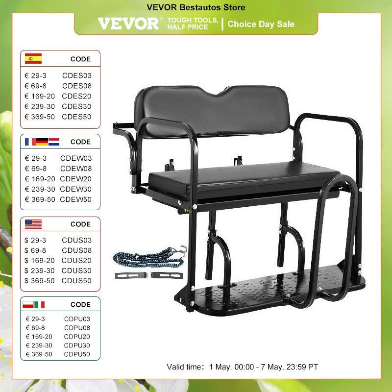 VEVOR-Kit de asiento trasero para coche, carrito de Golf para Yamaha G2, G9, G29, anterior 2004, 2004-2018, DS, 1982-2000, 2000,5, 2000-2013, EZGO TXT
