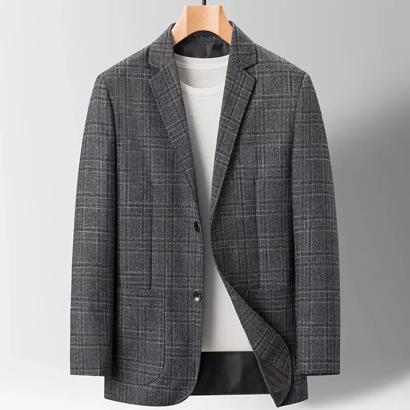 Высококачественный Блейзер, Мужская Корейская версия, трендовый Элегантный Модный Простой деловой Повседневный Блейзер, мужской костюм лучшего Мужчины, куртка
