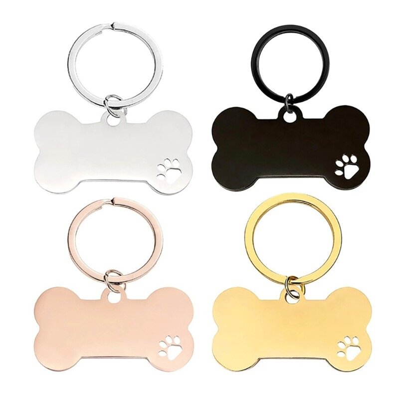 Dog Bone Keychain Pendant Bone Shaped Keychain Charm Bag Keyring Decoration