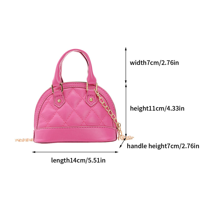 Fashion Elegant Rhombus Crossbody Bags Leather Shoulder Bag Handbag For Baby Girls Birthday Gifts