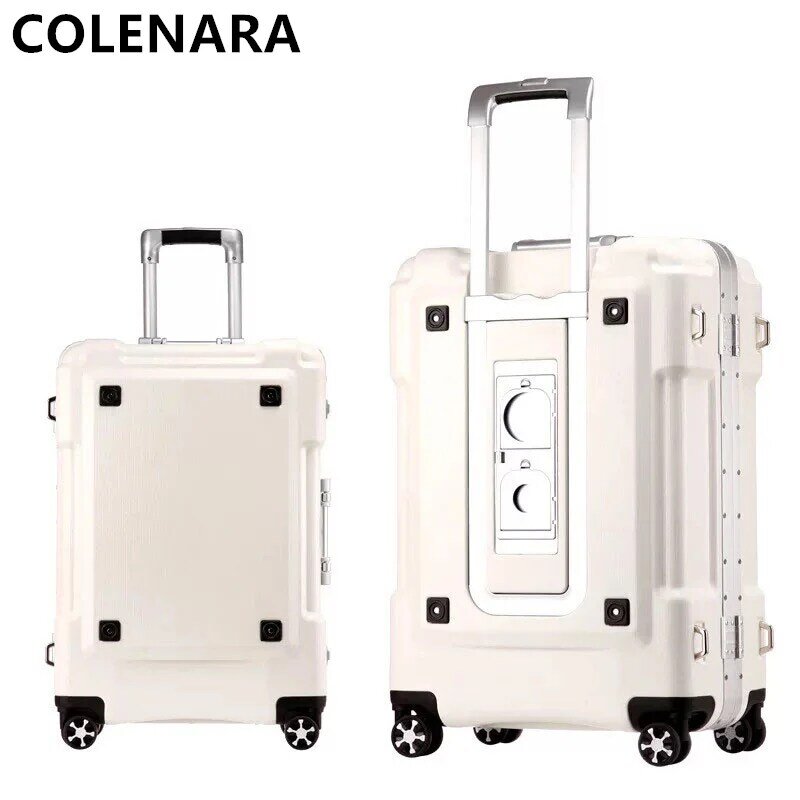 COLENARA 20/24/29Inch High-quality Luggage Men's Multifunctional Business Trolley Bags Women's Password Case Rolling Suitcase
