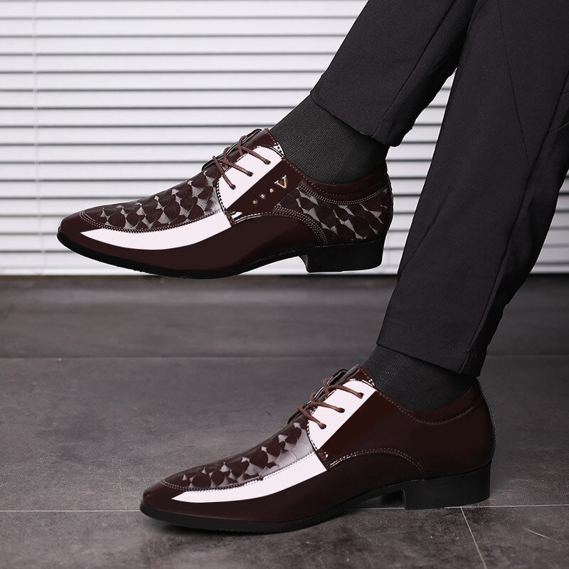 Zapatos de cuero versátiles Para hombre, mocasines de diseñador, Zapatos de vestir de negocios Para boda, novedad de 2024