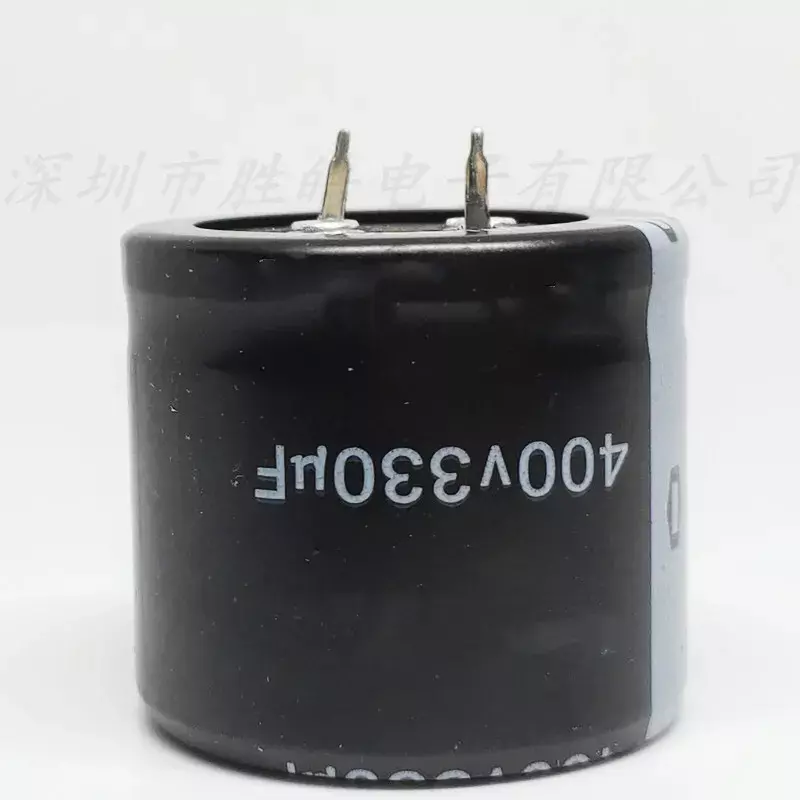 Condensadores electrolíticos de aluminio, serie 400V330uF, 25x40mm, pies duros de alta calidad, 400V330uF, 2 piezas