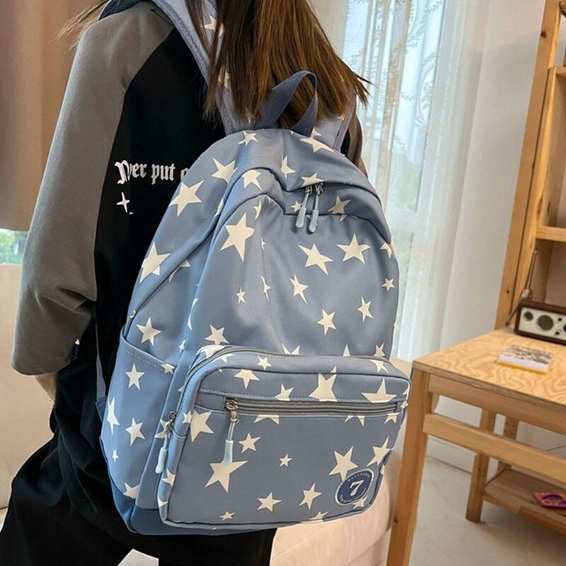 Рюкзак со звездами для женщин и мужчин, рюкзак для ноутбука 17 дюймов со звездами, сумка для колледжа, милый дорожный рюкзак, студенческий повседневный рюкзак для школы, Bo U1E8