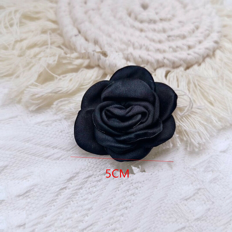 10PCS Fabric yarn flowers corsage accessories shoes flowers three-dimensional complementary clothing small flowers DIY handmade