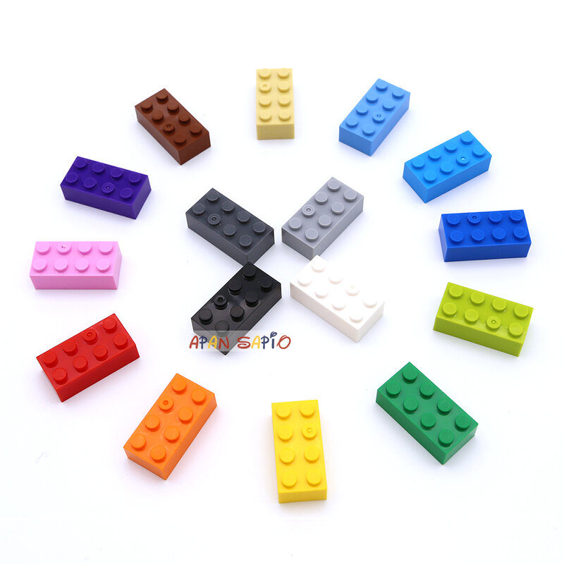 مكعبات بناء سميكة 2x4 للأطفال ، لعبة تعليمية ومبتكرة ، متوافقة مع الأشكال البلاستيكية ، 40 *