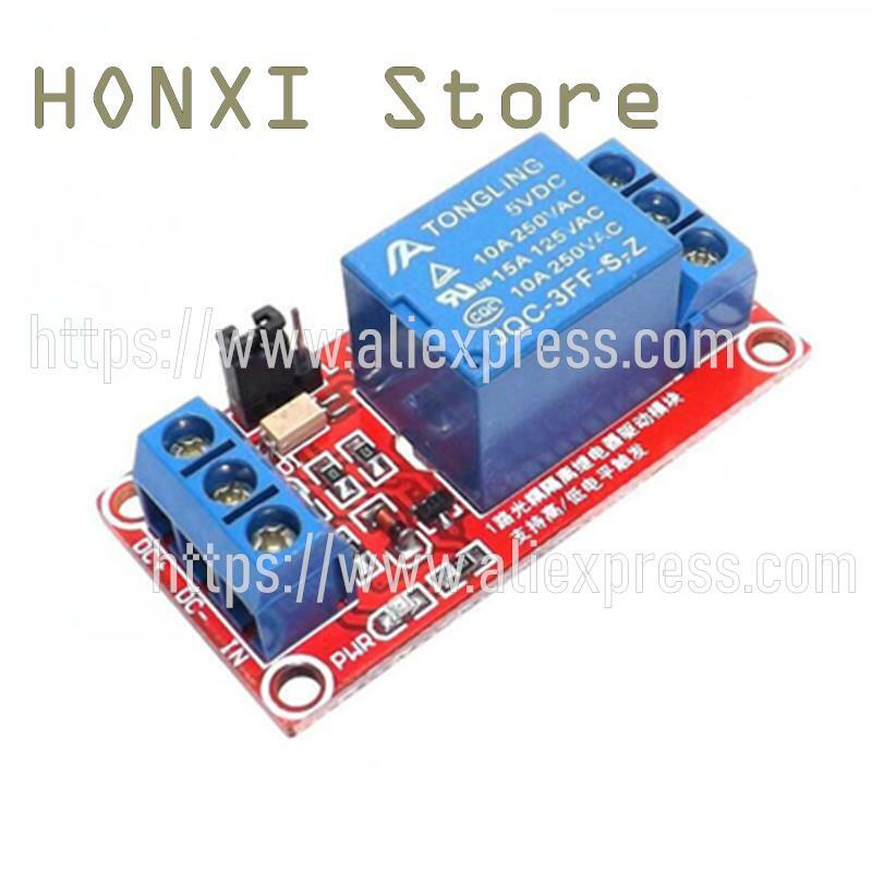 2PCS 1 road relay module with optical coupling isolation support high and low level trigger a 5V relay expansion board