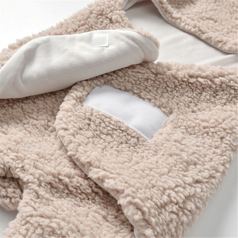 0-12M Newborns Baby Blanket Newborn Baby Swaddle Wrap Soft Winter Baby Bedding Receiving Blanket Sleeping Bag 1pc