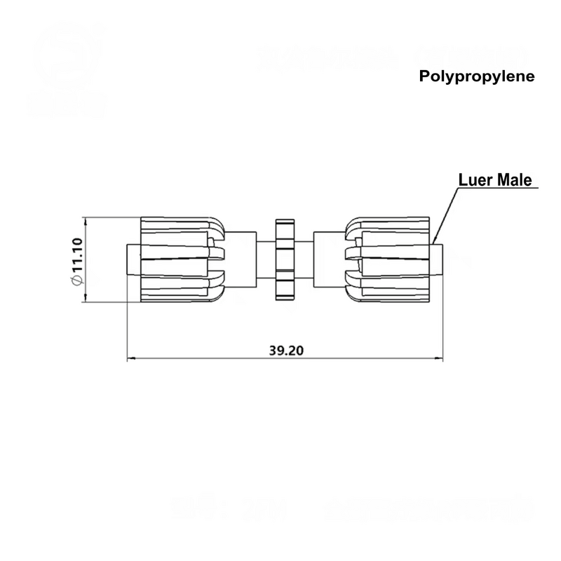 100 pz/lotto attrezzature mediche Luer Lock maschio femmina Connettore (polyprop) adattatore spine Cappellini accoppiatori