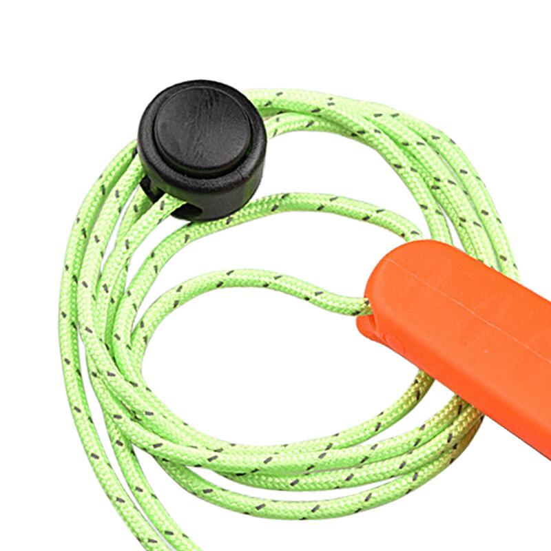 2x Emergency Whistles with Lanyard, Loud Sound, Whistles for Rescuers, Emergency Field